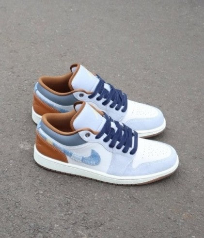 Air Jordan 1 Retro Low “Phantom Denim Swoosh”
