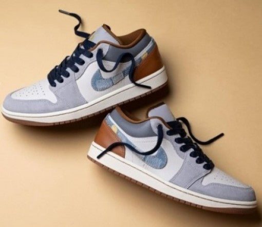 Air Jordan 1 Retro Low “Phantom Denim Swoosh”